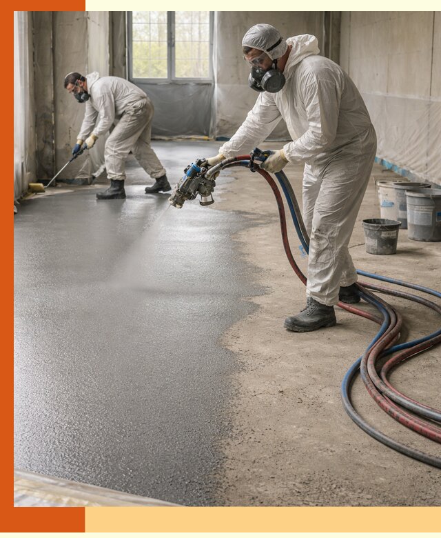 Гидроизоляция полимочевиной полов и конструкций в Чапаевске