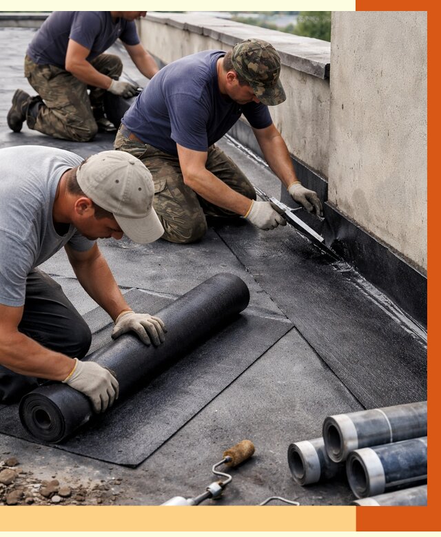 Гидроизоляция кровли в Чапаевске от 4597 руб. — профессиональная гидроизоляция крыши | ТепломастерЧпв