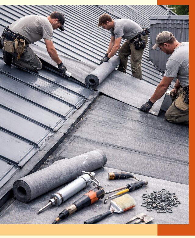 Гидроизоляция металлической кровли полимочевиной в Чапаевске от 8683 руб. | ТепломастерЧпв