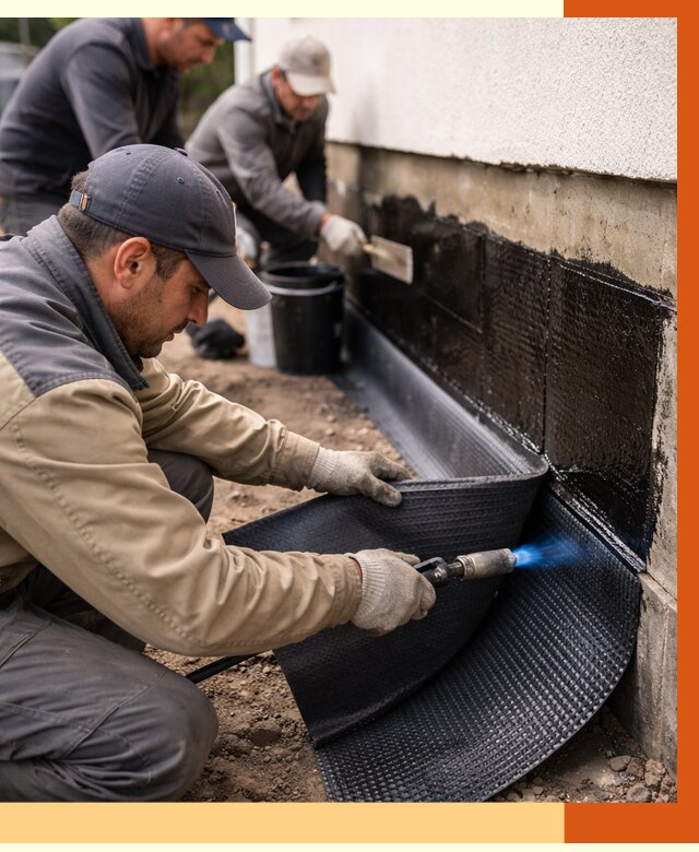 Гидроизоляция цоколя и отмостки в Чапаевске от 8683 руб. — ТепломастерЧпв