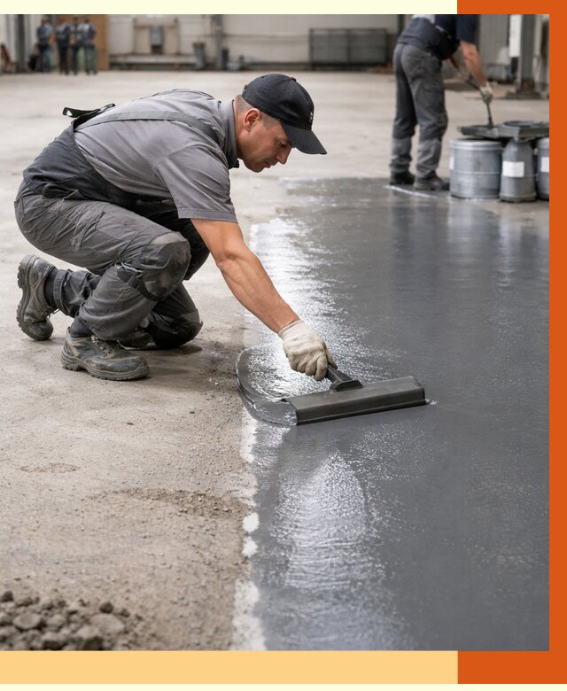 Гидроизоляция промышленного пола в Чапаевске от 1226 руб./м2 — ТепломастерЧпв специалисты под ключ