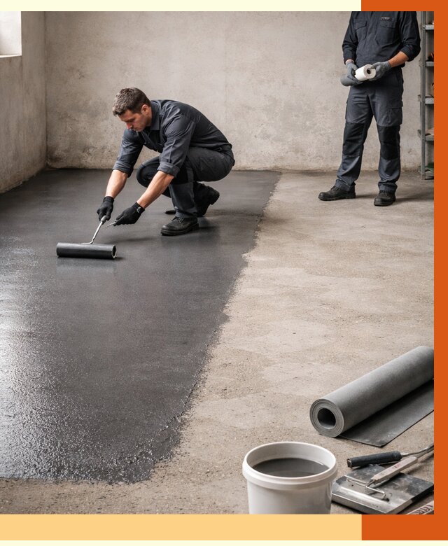 Гидроизоляция гаражного пола в Чапаевске от 3575 руб./м² — ТепломастерЧпв профессионально