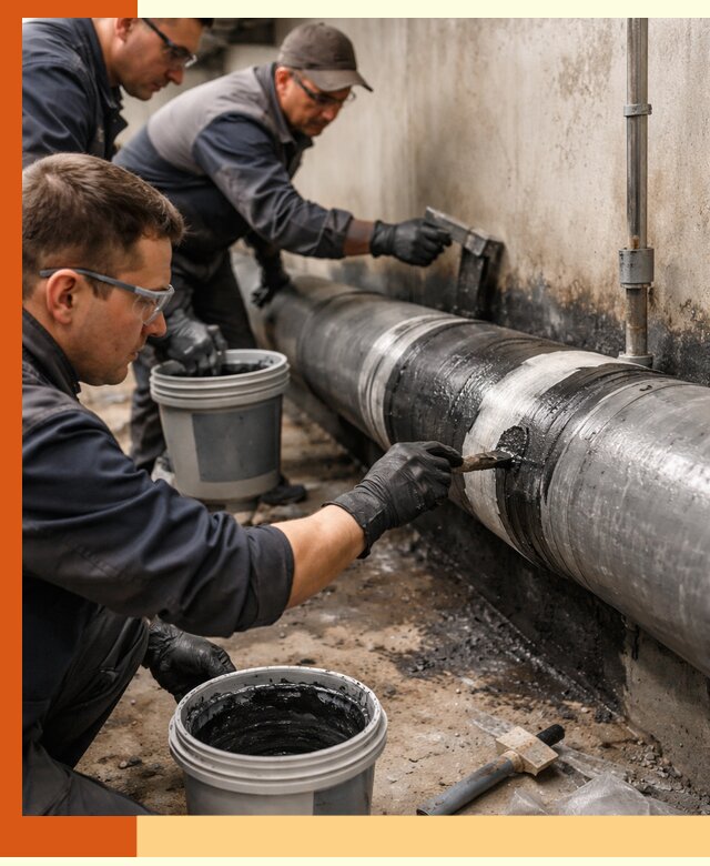 Гидроизоляция труб в Чапаевске — защита и герметизация коммуникаций