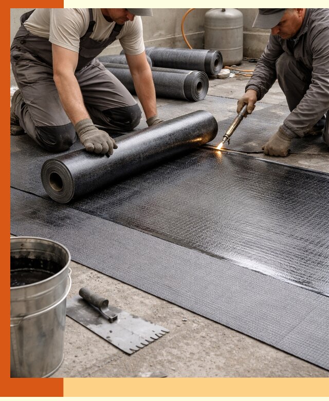 Монтаж гидроизоляционной мембраны в Чапаевске для зданий и конструкций