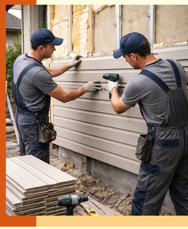 Монтаж сайдинга после утепления в Чапаевске качественно и надежно